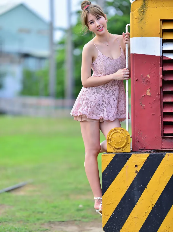 [Mzsock] NO.201 Chen Weiyu suspender dress with cool and beautiful legs street photography#[105P]-50